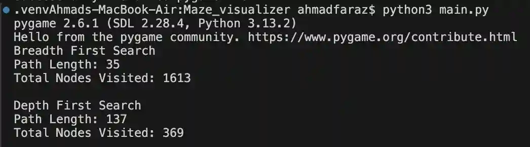 Screenshot of Maze Visualizer